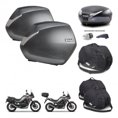 SHAD Baul SH48 tapa respaldo + soporte montaje maletas SH36 accesorios 49 L KIT-476241