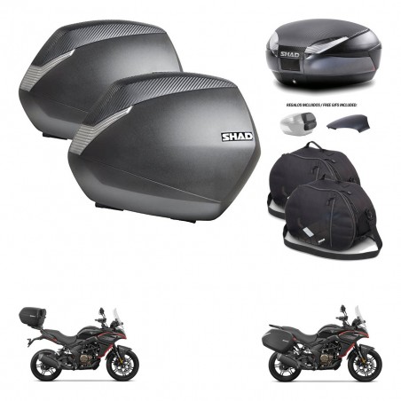 SHAD Baul SH48 tapa respaldo + soporte montaje maletas SH36 accesorios 49 L KIT-476277