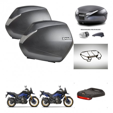 SHAD Baul SH48 tapa respaldo + soporte montaje maletas SH36 accesorios 49 L KIT-476354