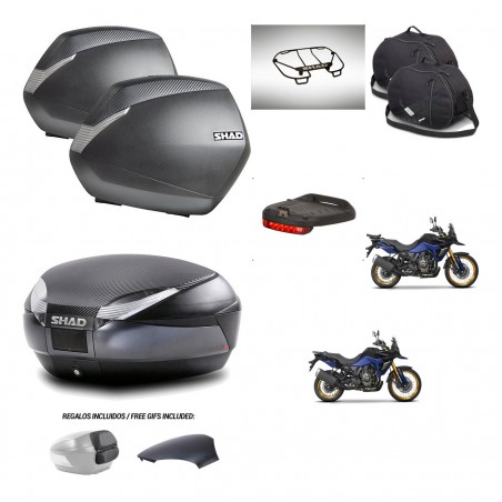 SHAD Baul SH48 tapa respaldo + soporte montaje maletas SH36 accesorios 49 L KIT-476355