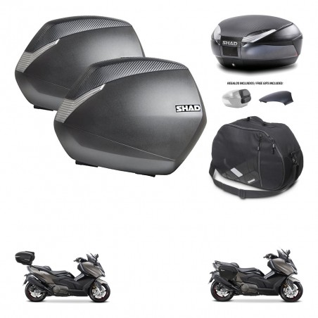 SHAD Trunk SH48 backrest cover + mounting bracket SH36 suitcases accessories 49 L KIT-476432