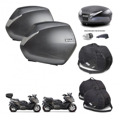 SHAD Trunk SH48 backrest cover + mounting bracket SH36 suitcases accessories 49 L KIT-476433