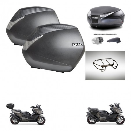 SHAD Trunk SH48 backrest cover + mounting bracket SH36 suitcases accessories 49 L KIT-476444