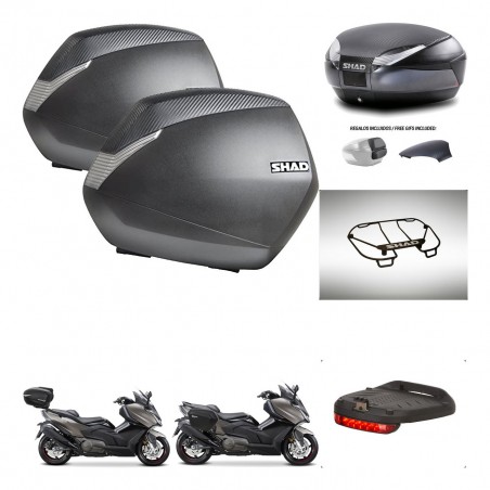 SHAD Trunk SH48 backrest cover + mounting bracket SH36 suitcases accessories 49 L KIT-476450