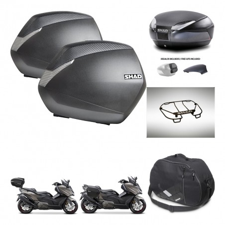 SHAD Trunk SH48 backrest cover + mounting bracket SH36 suitcases accessories 49 L KIT-476456