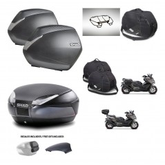 SHAD Baul SH48 tapa respaldo + soporte montaje maletas SH36 accesorios 49 L KIT-476457