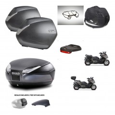 SHAD Baul SH48 tapa respaldo + soporte montaje maletas SH36 accesorios 49 L KIT-476462
