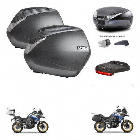SHAD Baul SH48 tapa respaldo + soporte montaje maletas SH36 accesorios 49 L KIT-476474