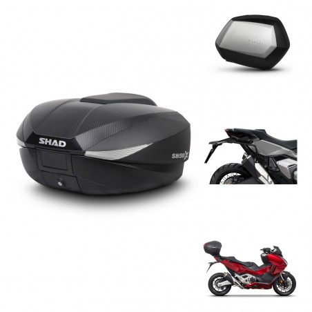 SHAD Maletas SH35 PREMIUM + soporte montaje baul SH58 KIT-476519