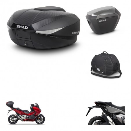 SHAD Maletas sh23 alu + soporte montaje baul SH58 accesorios KIT-476533