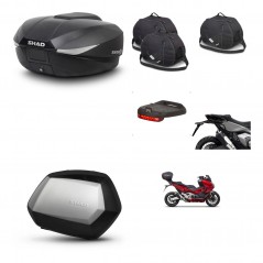 SHAD SH35 PREMIUM suitcases + mounting bracket SH58 trunk accessories KIT-476538