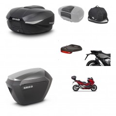 SHAD Maletas sh23 alu + soporte montaje baul SH58 accesorios KIT-476563