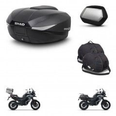 SHAD Maletas SH35 PREMIUM + soporte montaje baul SH58 accesorios KIT-476568