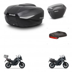 SHAD SH23 alu suitcases + mounting bracket SH58 trunk accessories KIT-476575