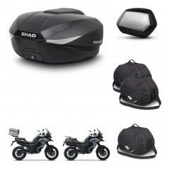 SHAD SH35 PREMIUM suitcases + mounting bracket SH58 trunk accessories KIT-476580