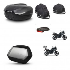 SHAD SH35 PREMIUM suitcases + mounting bracket SH58 trunk accessories KIT-476586