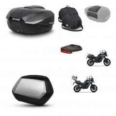 SHAD Maletas SH35 PREMIUM + soporte montaje baul SH58 accesorios KIT-476598