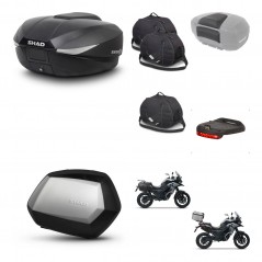 SHAD SH35 PREMIUM suitcases + mounting bracket SH58 trunk accessories KIT-476610