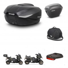 SHAD SH23 alu suitcases + mounting bracket SH58 trunk accessories KIT-476635