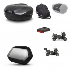 SHAD Maletas SH35 PREMIUM + soporte montaje baul SH58 accesorios KIT-476646
