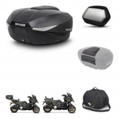 SHAD Maletas SH35 PREMIUM + soporte montaje baul SH58 accesorios KIT-476651