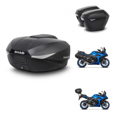 SHAD Maletas sh23 + soporte montaje baul SH58 KIT-476662