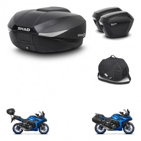 SHAD Maletas sh23 + soporte montaje baul SH58 accesorios KIT-476674