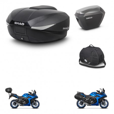 SHAD Maletas sh23 alu + soporte montaje baul SH58 accesorios KIT-476677