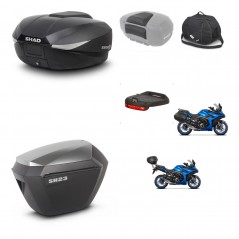 SHAD Maletas sh23 alu + soporte montaje baul SH58 accesorios KIT-476707
