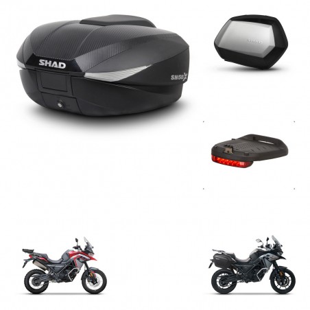 SHAD Maletas SH35 PREMIUM + soporte montaje baul SH58 accesorios KIT-476717