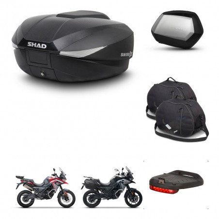 SHAD Maletas SH35 PREMIUM + soporte montaje baul SH58 accesorios KIT-476718