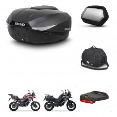 SHAD Maletas SH35 PREMIUM + soporte montaje baul SH58 accesorios KIT-476729
