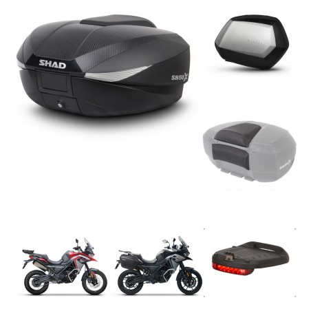 SHAD SH35 PREMIUM suitcases + mounting bracket SH58 trunk accessories KIT-476741