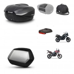 SHAD Maletas SH35 PREMIUM + soporte montaje baul SH58 accesorios KIT-476753