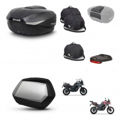 SHAD Maletas SH35 PREMIUM + soporte montaje baul SH58 accesorios KIT-476754
