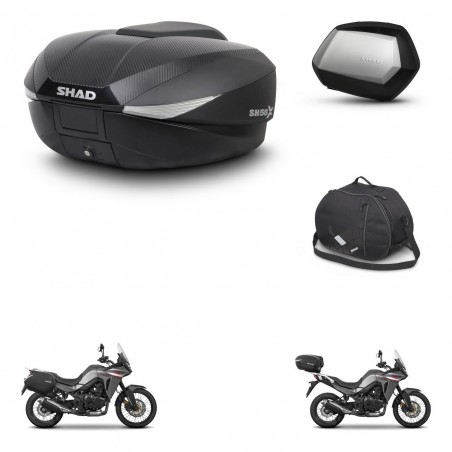 SHAD Maletas SH35 PREMIUM + soporte montaje baul SH58 accesorios KIT-476771