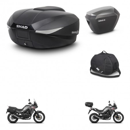 SHAD Maletas sh23 alu + soporte montaje baul SH58 accesorios KIT-476773