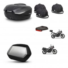 SHAD Maletas SH35 PREMIUM + soporte montaje baul SH58 accesorios KIT-476778