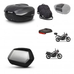 SHAD SH35 PREMIUM suitcases + mounting bracket SH58 trunk accessories KIT-476790
