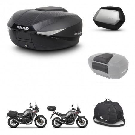 SHAD Maletas SH35 PREMIUM + soporte montaje baul SH58 accesorios KIT-476795