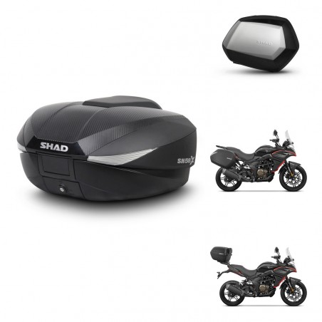 SHAD Maletas SH35 PREMIUM + soporte montaje baul SH58 KIT-476807