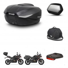 SHAD Maletas SH35 PREMIUM + soporte montaje baul SH58 accesorios KIT-476825