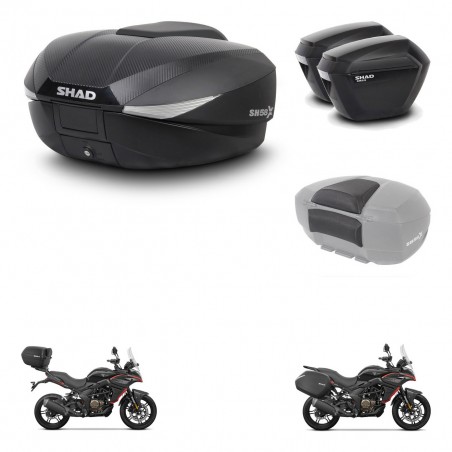 SHAD Maletas sh23 + soporte montaje baul SH58 accesorios KIT-476830