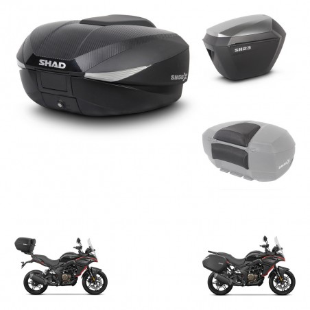 SHAD Maletas sh23 alu + soporte montaje baul SH58 accesorios KIT-476833