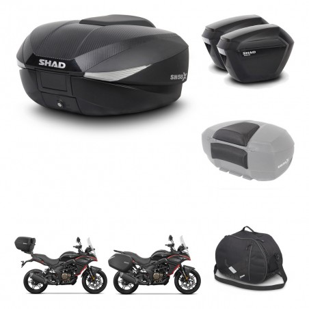 SHAD Maletas sh23 + soporte montaje baul SH58 accesorios KIT-476842