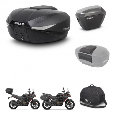 SHAD Maletas sh23 alu + soporte montaje baul SH58 accesorios KIT-476845