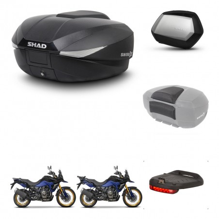 SHAD Maletas SH35 PREMIUM + soporte montaje baul SH58 accesorios KIT-476885