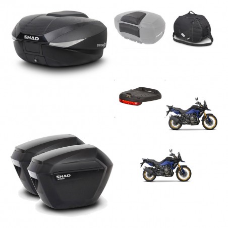 SHAD SH23 suitcases + mounting bracket SH58 trunk accessories KIT-476896