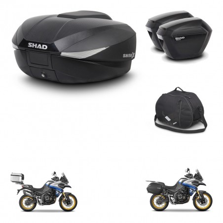 SHAD Maletas sh23 + soporte montaje baul SH58 accesorios KIT-477010