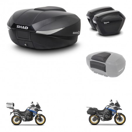 SHAD Maletas sh23 + soporte montaje baul SH58 accesorios KIT-477022